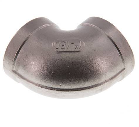 codo de 90 grados de acero inoxidable de 1'' NPT 16 Bar