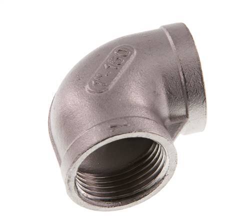 Rp 1'' Codo de 90 grados de acero inoxidable 10 Bar
