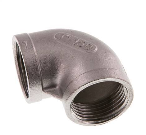 Rp 1'' Codo de 90 grados de acero inoxidable 10 Bar