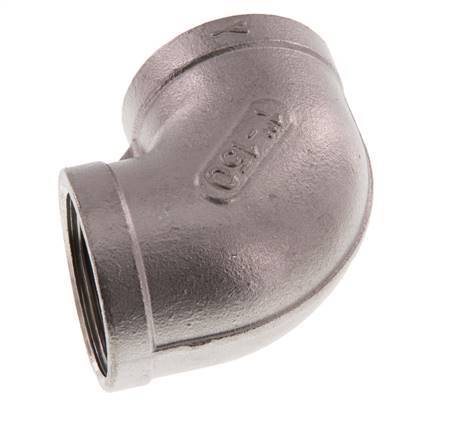 Rp 1'' Codo de 90 grados de acero inoxidable 10 Bar