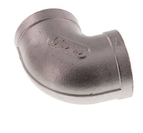 Rp 1'' Codo de 90 grados de acero inoxidable 10 Bar