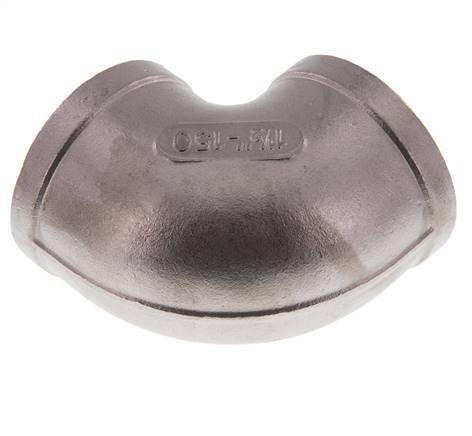 Rp 1 1/2'' Codo de 90 grados de acero inoxidable 10 Bar