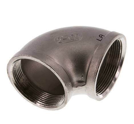codo de 90 grados de acero inoxidable de 2'' NPT 16 Bar