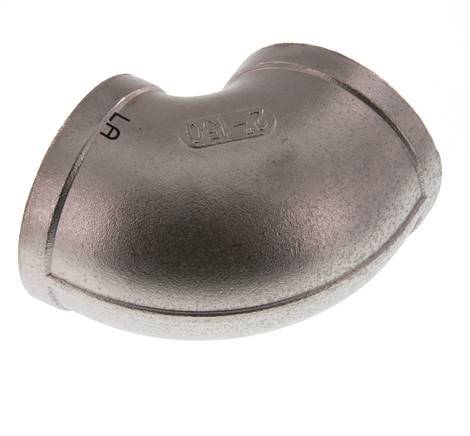 codo de 90 grados de acero inoxidable de 2'' NPT 16 Bar