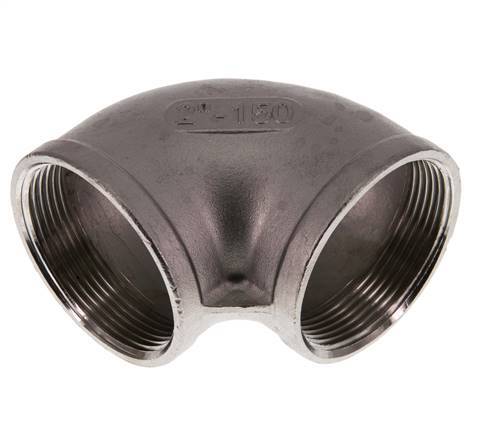 Rp 2'' Codo de 90 grados de acero inoxidable 10 Bar