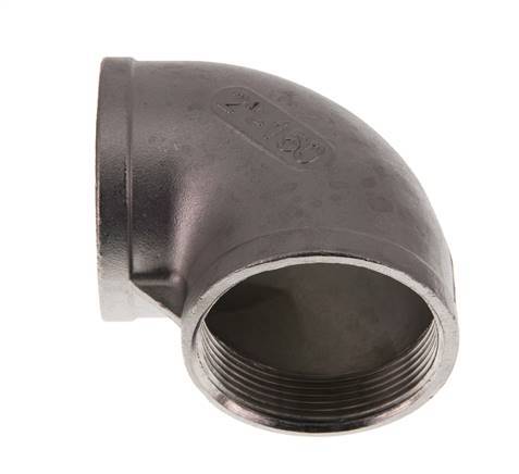 Rp 2'' Codo de 90 grados de acero inoxidable 10 Bar