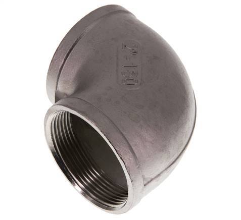 Rp 2'' Codo de 90 grados de acero inoxidable 10 Bar