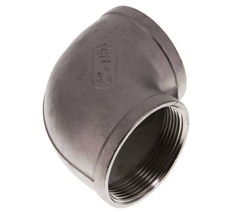 Rp 2'' Codo de 90 grados de acero inoxidable 10 Bar