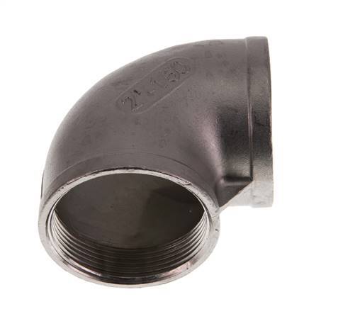 Rp 2'' Codo de 90 grados de acero inoxidable 10 Bar