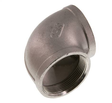 Rp 2'' Codo de 90 grados de acero inoxidable 16 Bar