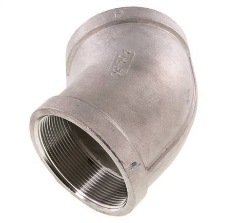Rp 2 1/2'' Acero inoxidable 45 grados Codo 16 Bar