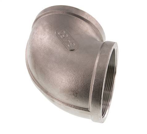 Rp 3'' Codo de 90 grados de acero inoxidable 16 Bar