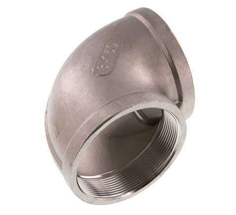 Rp 3'' Codo de 90 grados de acero inoxidable 16 Bar