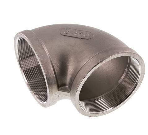 Rp 3'' Codo de 90 grados de acero inoxidable 16 Bar