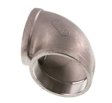 Rp 3'' Codo de 90 grados de acero inoxidable 16 Bar