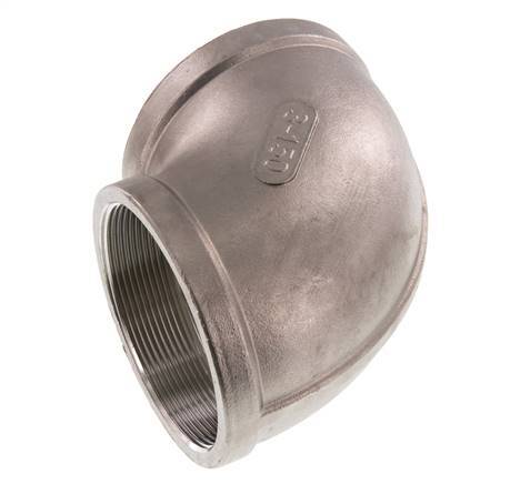 Rp 3'' Codo de 90 grados de acero inoxidable 16 Bar