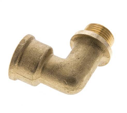 G 3/8'' F/M Brass 90 deg Elbow Fitting 16 Bar [2 Pieces]