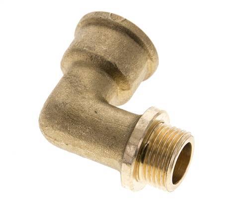 G 3/8'' F/M Brass 90 deg Elbow Fitting 16 Bar [2 Pieces]