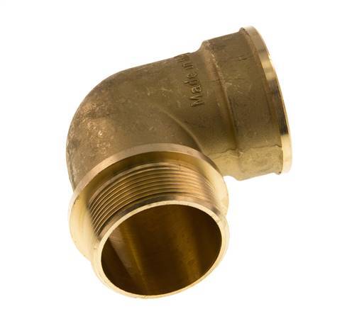 G 2'' F/M Codo de latón de 90 grados 16 Bar