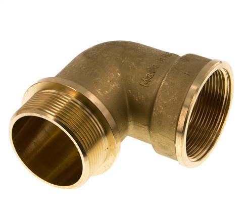 G 2'' F/M Codo de latón de 90 grados 16 Bar