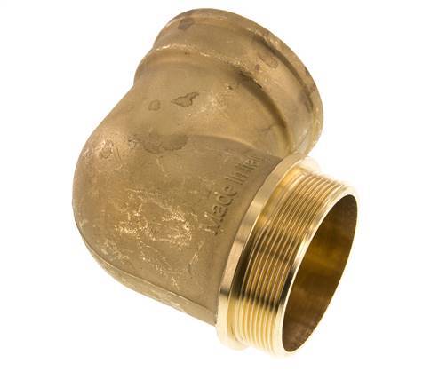 G 3'' x G 3'' F/M Codo de latón de 90 grados 16 Bar
