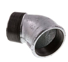 Rp 2'' x R 2'' F/M Zinc plated Cast iron 45 deg Elbow Fitting 25 Bar
