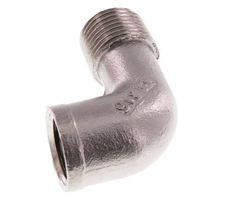 Rp 1/2'' x R 1/2'' F/M Stainless steel 90 deg Elbow Fitting 10 Bar [2 Pieces]