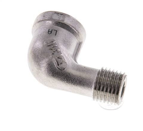 1/4'' NPT x 1/4'' NPT F/M Stainless steel 90 deg Elbow Fitting 16 Bar [2 Pieces]