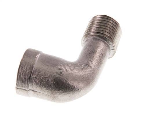 Rp 1/4'' x R 1/4'' F/M Stainless steel 90 deg Elbow Fitting 10 Bar [2 Pieces]