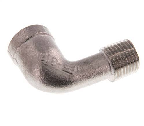 Rp 1/4'' x R 1/4'' F/M Stainless steel 90 deg Elbow Fitting 10 Bar [2 Pieces]