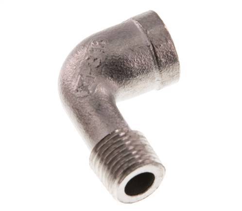 Rp 1/4'' x R 1/4'' F/M Stainless steel 90 deg Elbow Fitting 10 Bar [2 Pieces]