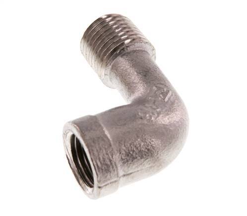 Rp 1/4'' x R 1/4'' F/M Stainless steel 90 deg Elbow Fitting 10 Bar [2 Pieces]