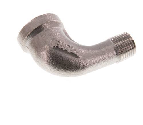 Rp 1/8'' x R 1/8'' F/M Stainless steel 90 deg Elbow Fitting 16 Bar [2 Pieces]