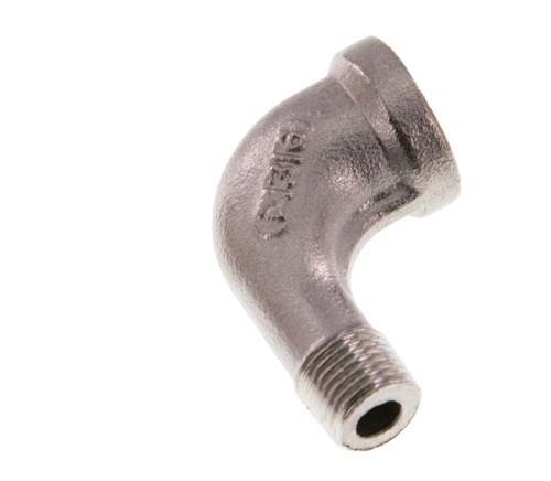 Rp 1/8'' x R 1/8'' F/M Stainless steel 90 deg Elbow Fitting 16 Bar [2 Pieces]