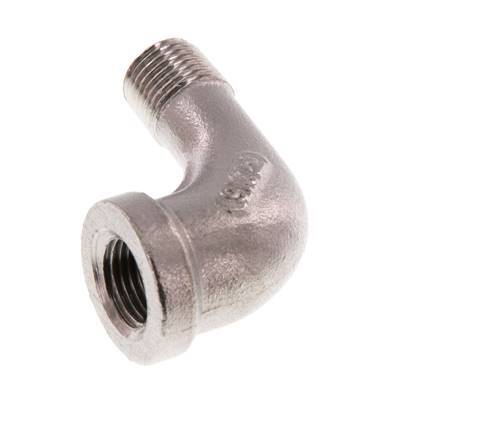 Rp 1/8'' x R 1/8'' F/M Stainless steel 90 deg Elbow Fitting 16 Bar [2 Pieces]