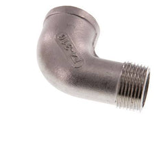 Rp 3/4'' x R 3/4'' F/M Codo de 90 grados de acero inoxidable 10 Bar