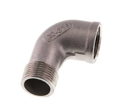 Rp 3/4'' x R 3/4'' F/M Codo de 90 grados de acero inoxidable 10 Bar