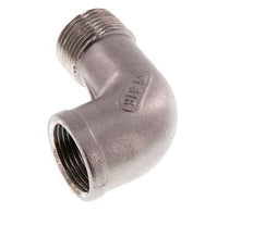 Rp 3/4'' x R 3/4'' F/M Codo de 90 grados de acero inoxidable 10 Bar