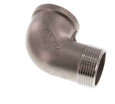 Rp 1 1/4'' x R 1 1/4'' F/M Codo de 90 grados de acero inoxidable 16 Bar