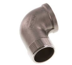 Rp 1 1/4'' x R 1 1/4'' F/M Codo de 90 grados de acero inoxidable 16 Bar