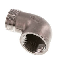 Rp 1 1/4'' x R 1 1/4'' F/M Codo de 90 grados de acero inoxidable 16 Bar