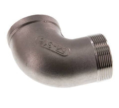 Rp 2'' x R 2'' F/M Codo de 90 grados de acero inoxidable 16 Bar