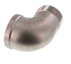 Rp 3'' x R 3'' F/M Codo de 90 grados de acero inoxidable 16 Bar