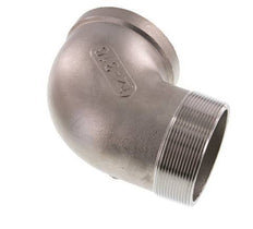 Rp 3'' x R 3'' F/M Codo de 90 grados de acero inoxidable 16 Bar