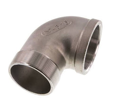Rp 3'' x R 3'' F/M Codo de 90 grados de acero inoxidable 16 Bar