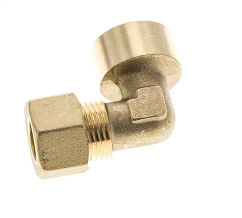 G 1/2'' x 12mm Codo de latón de 90 grados de compresión 75 Bar DIN EN 1254-2