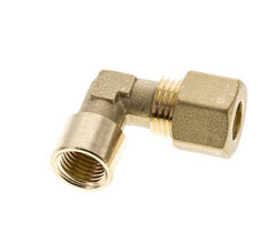 G 1/4'' x 10mm Codo de latón de 90 grados de compresión 95 Bar DIN EN 1254-2