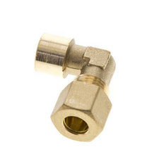 G 1/4'' x 10mm Codo de latón de 90 grados de compresión 95 Bar DIN EN 1254-2