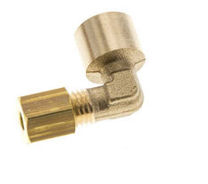 G 1/8'' x 4mm Brass 90 deg Elbow Compression Fitting 150 Bar DIN EN 1254-2 [2 Pieces]