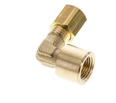 G 1/8'' x 4mm Brass 90 deg Elbow Compression Fitting 150 Bar DIN EN 1254-2 [2 Pieces]